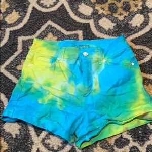 Tie dye shorts